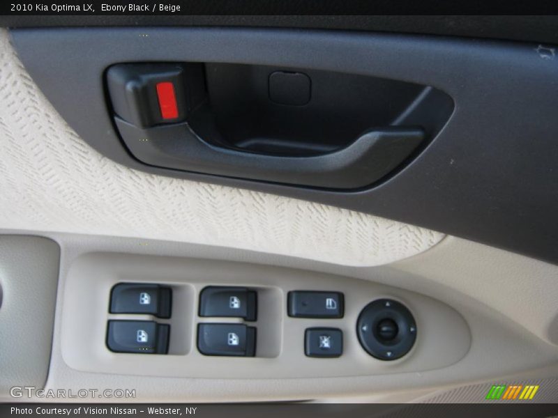Ebony Black / Beige 2010 Kia Optima LX