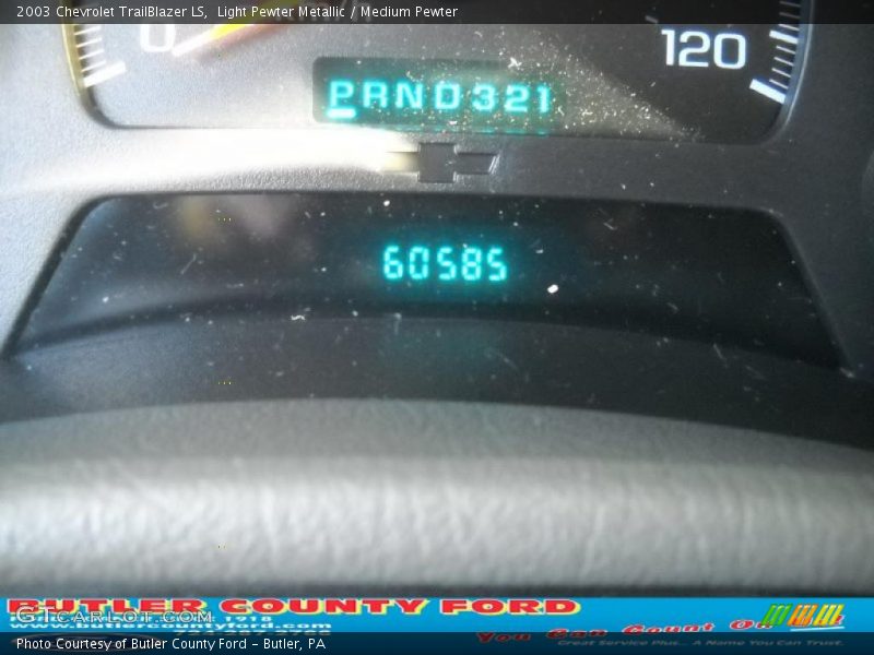 Light Pewter Metallic / Medium Pewter 2003 Chevrolet TrailBlazer LS