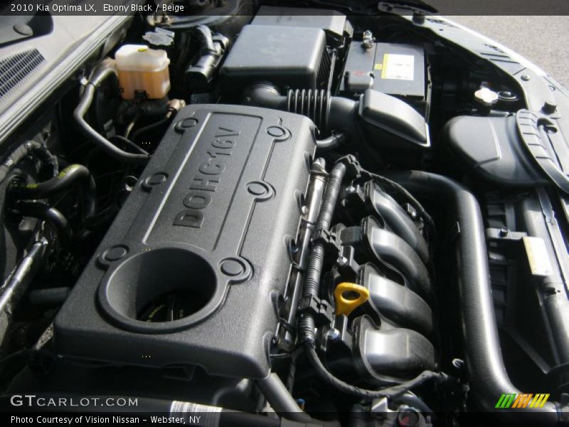 Ebony Black / Beige 2010 Kia Optima LX