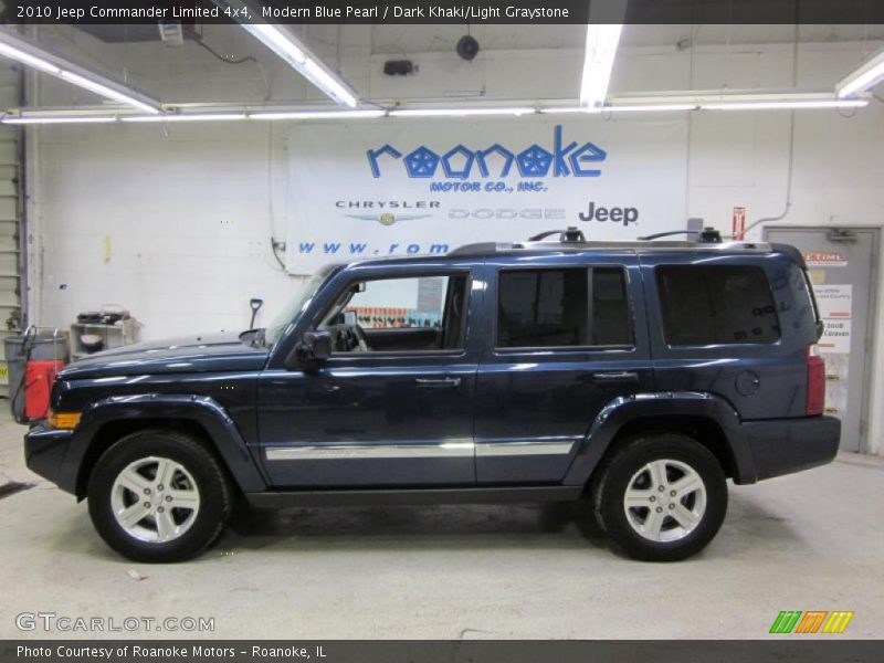 Modern Blue Pearl / Dark Khaki/Light Graystone 2010 Jeep Commander Limited 4x4