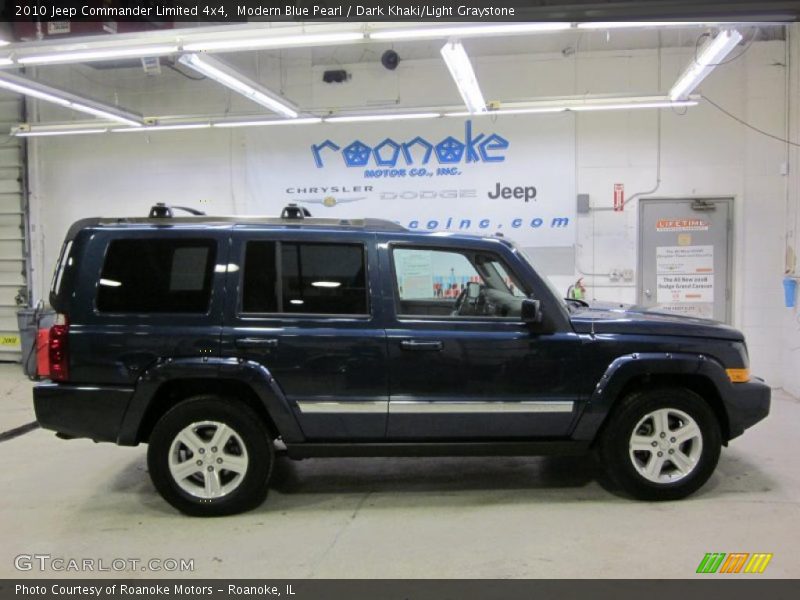 Modern Blue Pearl / Dark Khaki/Light Graystone 2010 Jeep Commander Limited 4x4