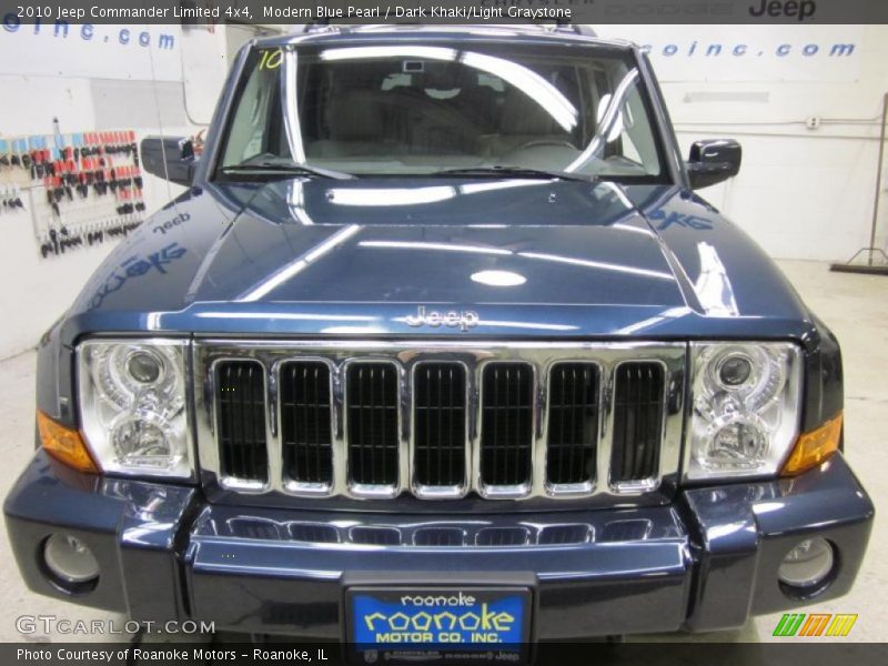 Modern Blue Pearl / Dark Khaki/Light Graystone 2010 Jeep Commander Limited 4x4