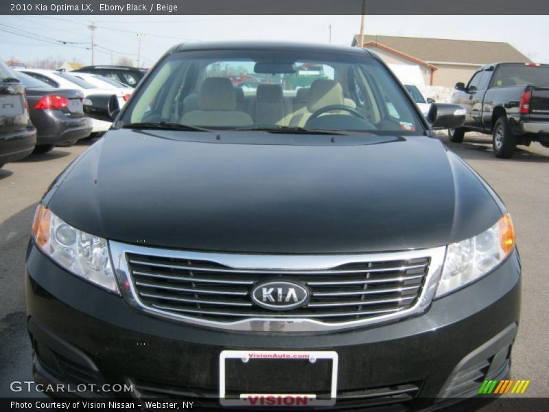 Ebony Black / Beige 2010 Kia Optima LX