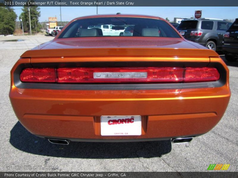 Toxic Orange Pearl / Dark Slate Gray 2011 Dodge Challenger R/T Classic