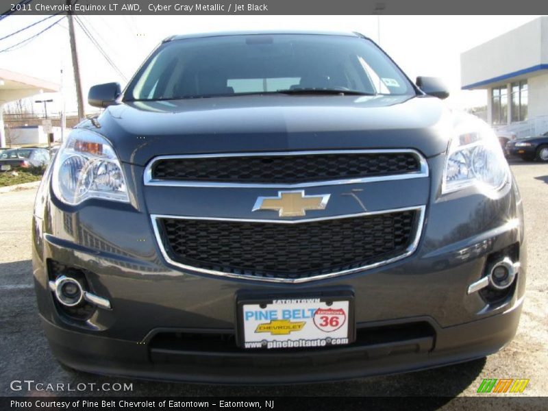Cyber Gray Metallic / Jet Black 2011 Chevrolet Equinox LT AWD