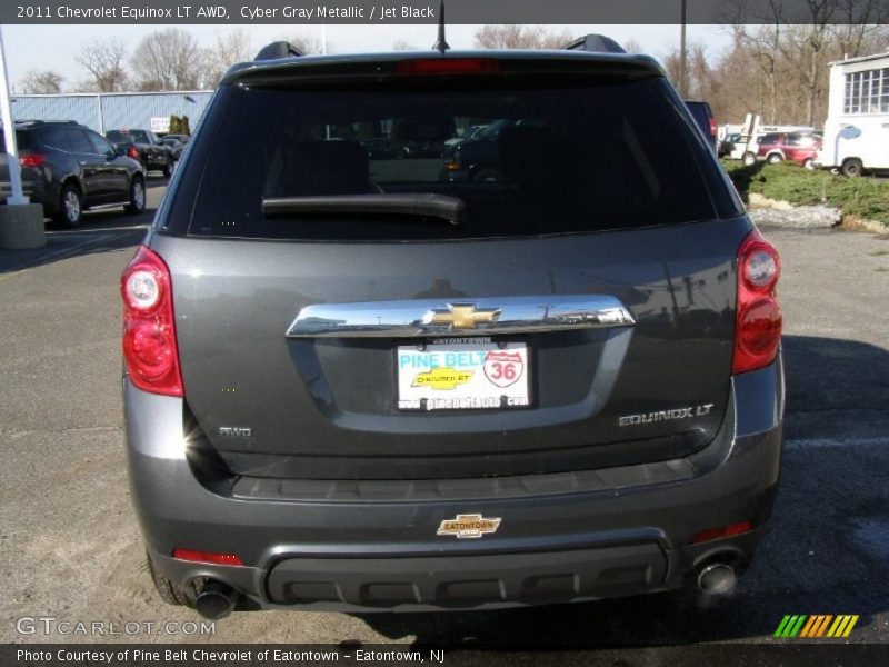 Cyber Gray Metallic / Jet Black 2011 Chevrolet Equinox LT AWD