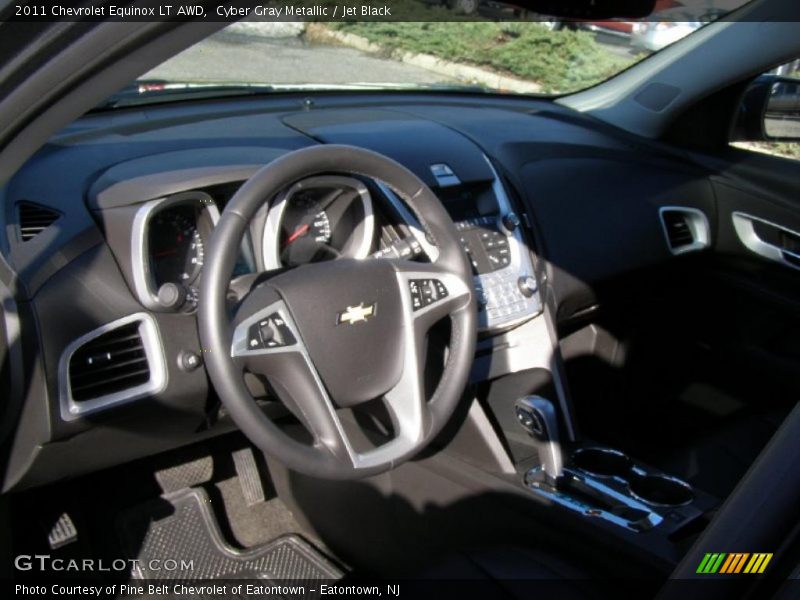 Cyber Gray Metallic / Jet Black 2011 Chevrolet Equinox LT AWD