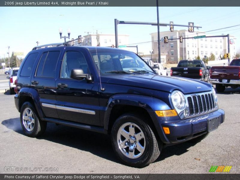Midnight Blue Pearl / Khaki 2006 Jeep Liberty Limited 4x4