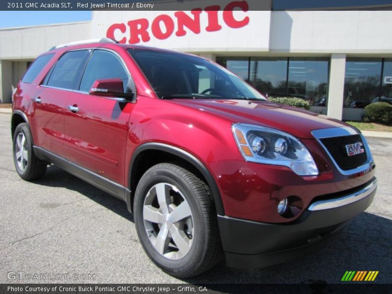 Red Jewel Tintcoat / Ebony 2011 GMC Acadia SLT