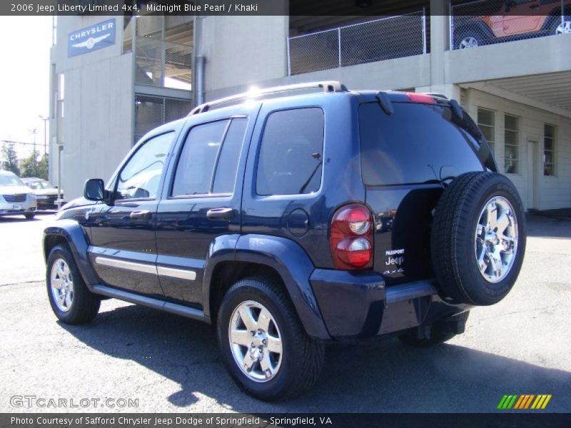 Midnight Blue Pearl / Khaki 2006 Jeep Liberty Limited 4x4