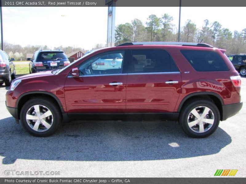 Red Jewel Tintcoat / Ebony 2011 GMC Acadia SLT