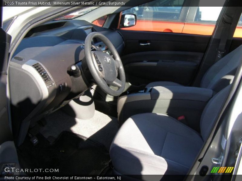 Millenium Silver Metallic / Gray/Burgundy 2005 Toyota Prius Hybrid