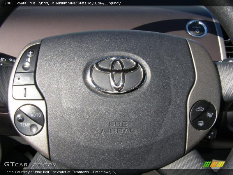 Millenium Silver Metallic / Gray/Burgundy 2005 Toyota Prius Hybrid