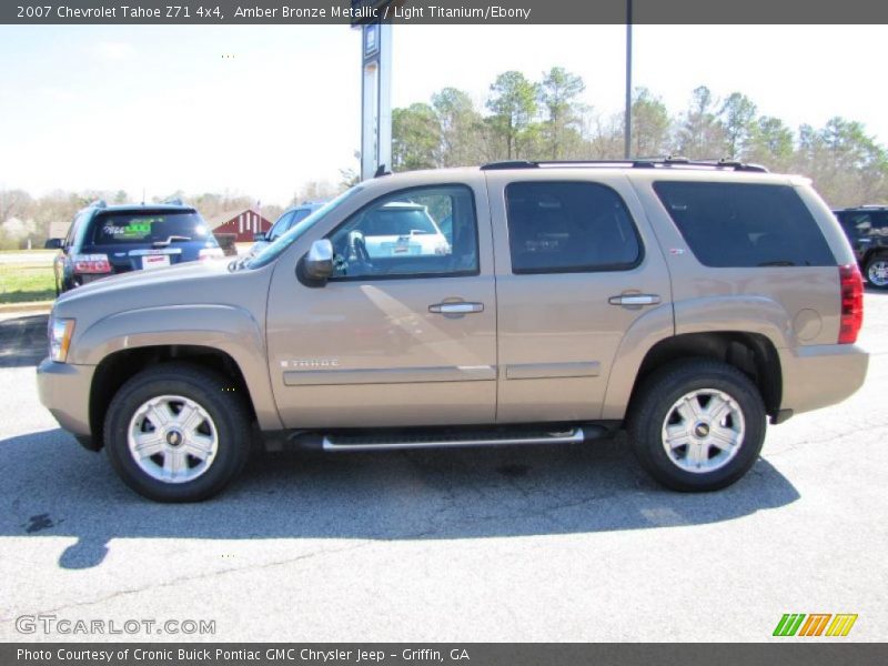 Amber Bronze Metallic / Light Titanium/Ebony 2007 Chevrolet Tahoe Z71 4x4