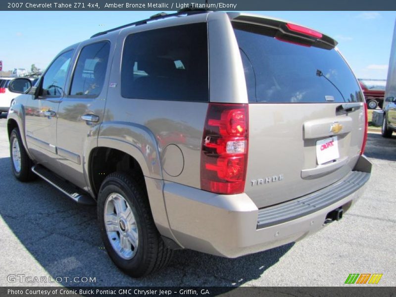 Amber Bronze Metallic / Light Titanium/Ebony 2007 Chevrolet Tahoe Z71 4x4