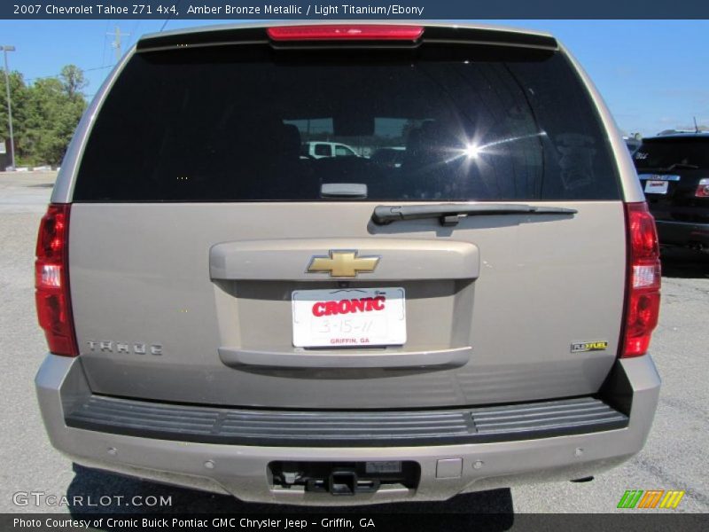 Amber Bronze Metallic / Light Titanium/Ebony 2007 Chevrolet Tahoe Z71 4x4
