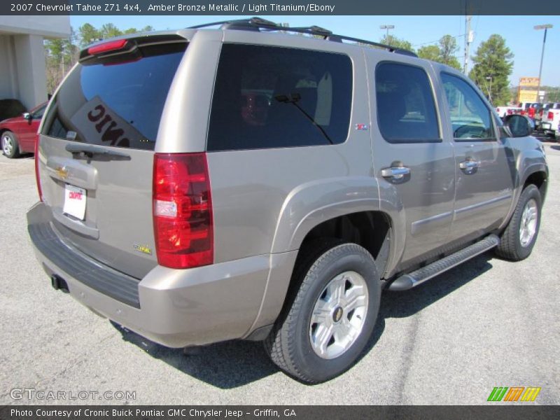 Amber Bronze Metallic / Light Titanium/Ebony 2007 Chevrolet Tahoe Z71 4x4