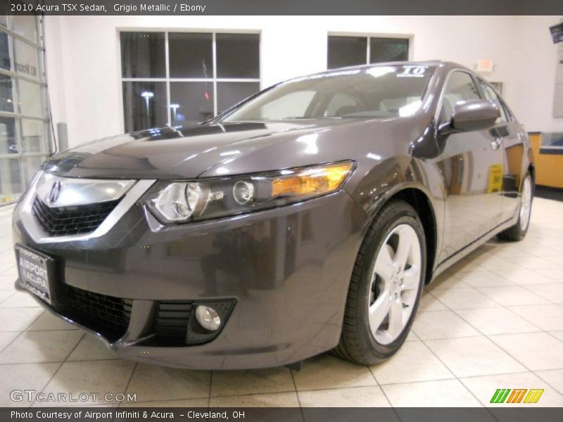 Grigio Metallic / Ebony 2010 Acura TSX Sedan