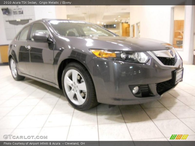 Grigio Metallic / Ebony 2010 Acura TSX Sedan
