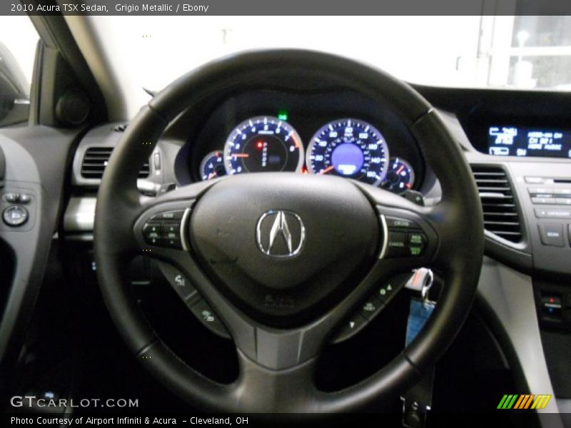 Grigio Metallic / Ebony 2010 Acura TSX Sedan