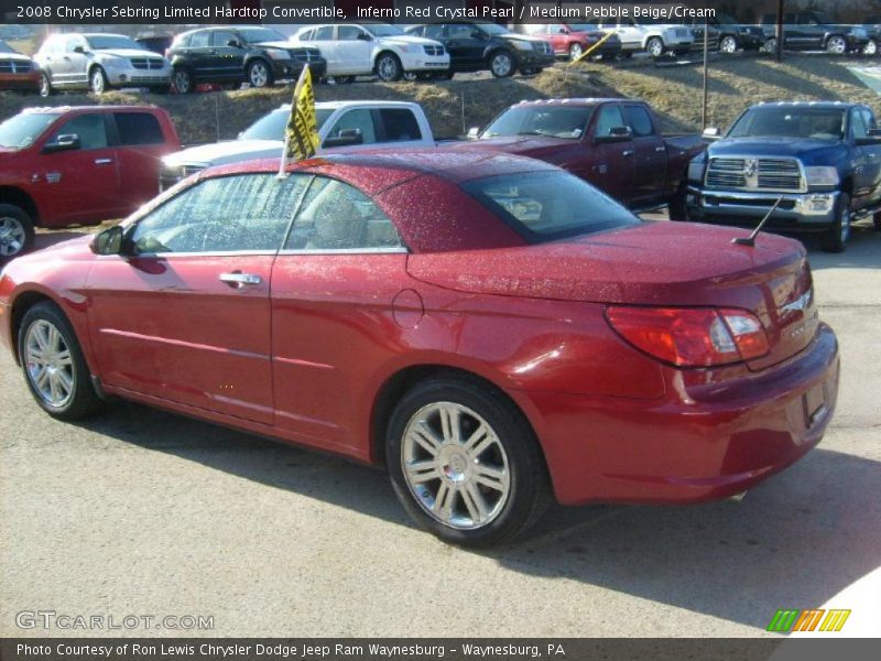  2008 Sebring Limited Hardtop Convertible Inferno Red Crystal Pearl