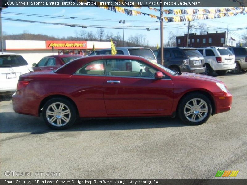  2008 Sebring Limited Hardtop Convertible Inferno Red Crystal Pearl