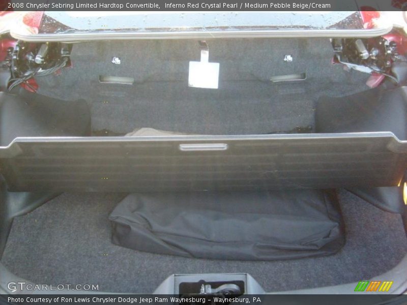 Inferno Red Crystal Pearl / Medium Pebble Beige/Cream 2008 Chrysler Sebring Limited Hardtop Convertible