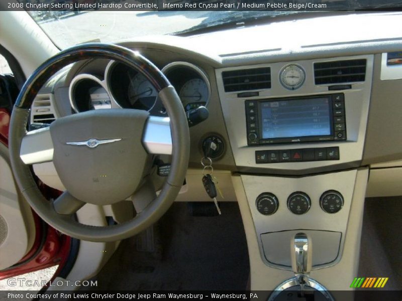 Dashboard of 2008 Sebring Limited Hardtop Convertible