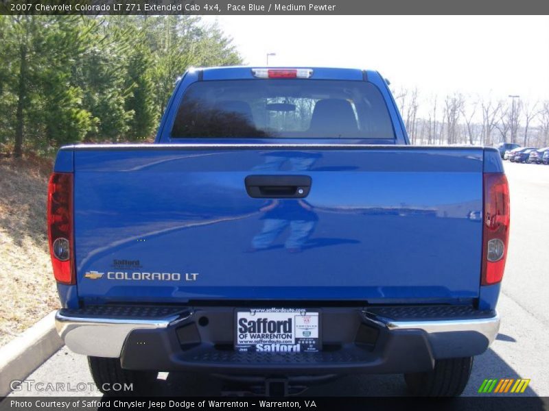 Pace Blue / Medium Pewter 2007 Chevrolet Colorado LT Z71 Extended Cab 4x4
