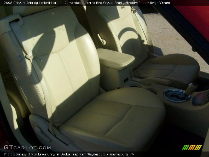 Inferno Red Crystal Pearl / Medium Pebble Beige/Cream 2008 Chrysler Sebring Limited Hardtop Convertible