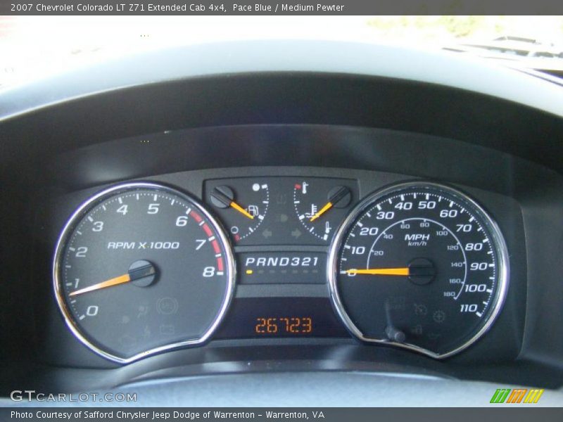 Pace Blue / Medium Pewter 2007 Chevrolet Colorado LT Z71 Extended Cab 4x4