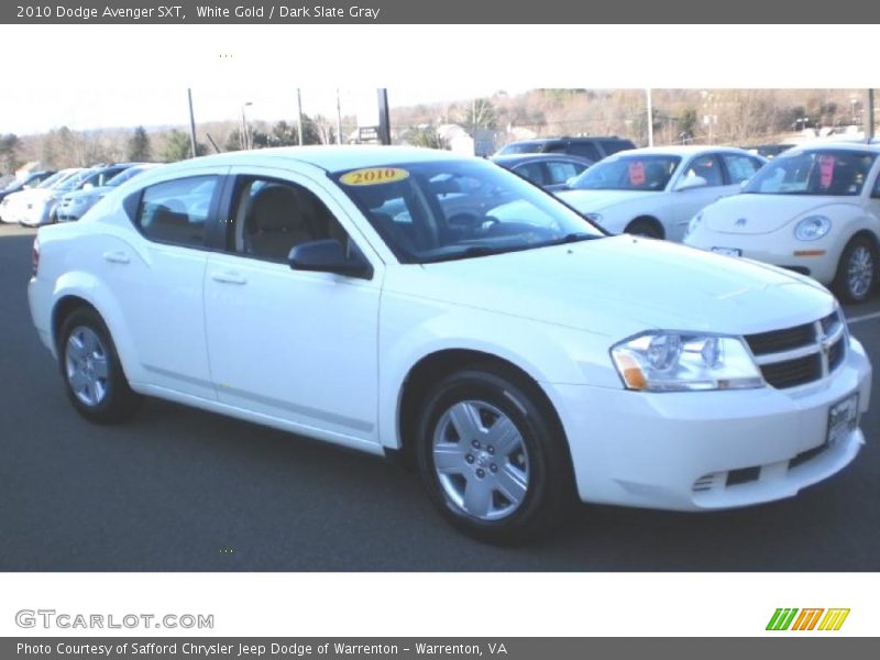 White Gold / Dark Slate Gray 2010 Dodge Avenger SXT