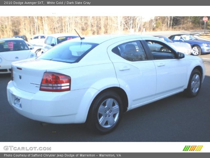 White Gold / Dark Slate Gray 2010 Dodge Avenger SXT