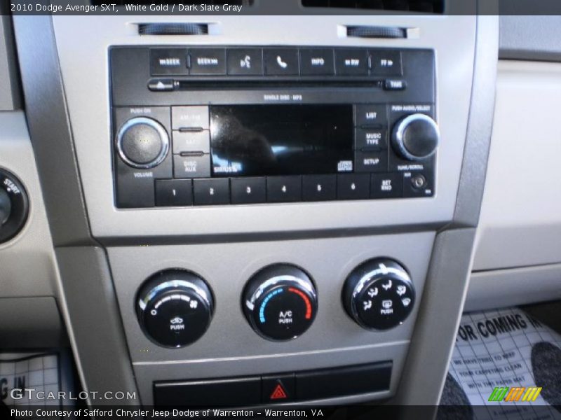 White Gold / Dark Slate Gray 2010 Dodge Avenger SXT