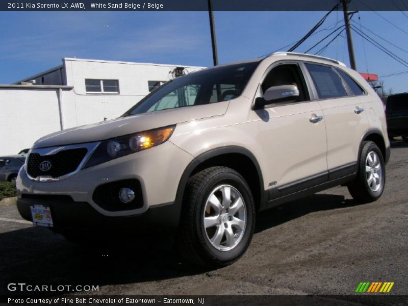 White Sand Beige / Beige 2011 Kia Sorento LX AWD