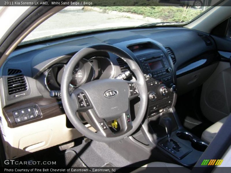 White Sand Beige / Beige 2011 Kia Sorento LX AWD