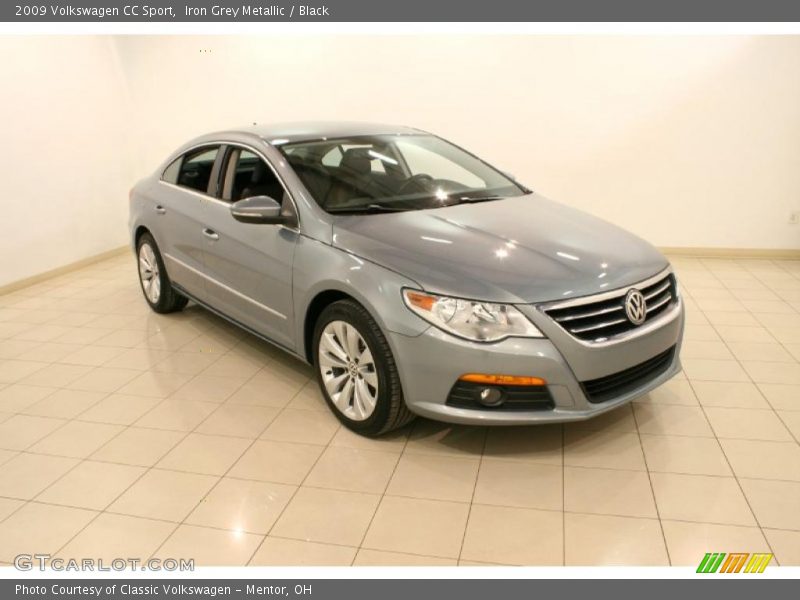 Iron Grey Metallic / Black 2009 Volkswagen CC Sport
