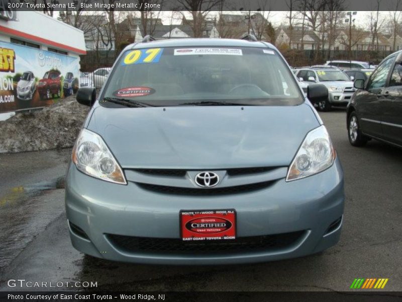 Blue Mirage Metallic / Stone 2007 Toyota Sienna LE