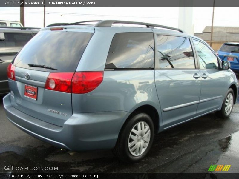 Blue Mirage Metallic / Stone 2007 Toyota Sienna LE