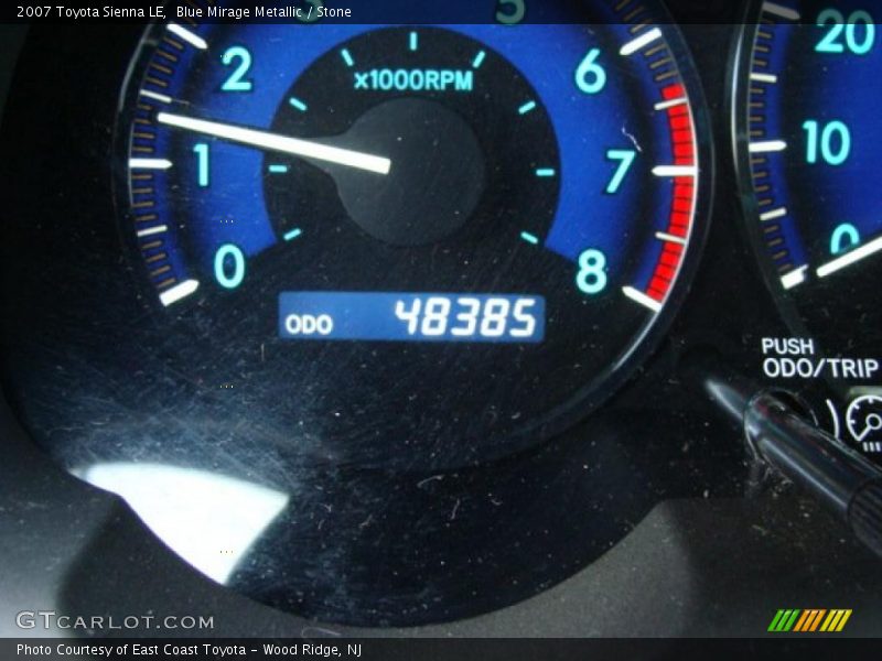 Blue Mirage Metallic / Stone 2007 Toyota Sienna LE
