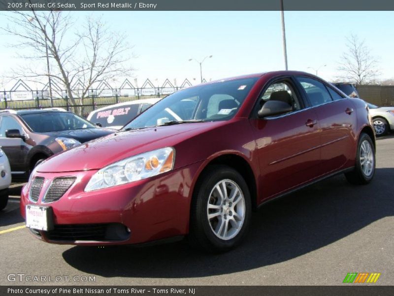 Sport Red Metallic / Ebony 2005 Pontiac G6 Sedan