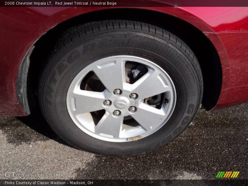 Red Jewel Tintcoat / Neutral Beige 2008 Chevrolet Impala LT