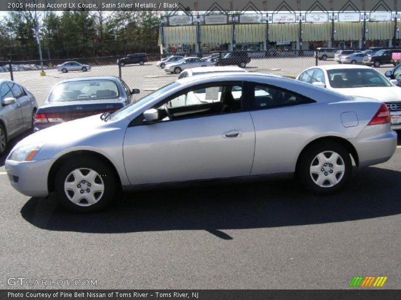Satin Silver Metallic / Black 2005 Honda Accord LX Coupe