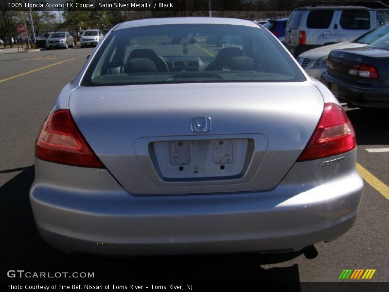 Satin Silver Metallic / Black 2005 Honda Accord LX Coupe