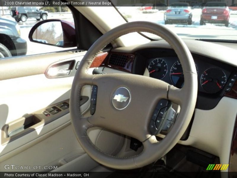Red Jewel Tintcoat / Neutral Beige 2008 Chevrolet Impala LT