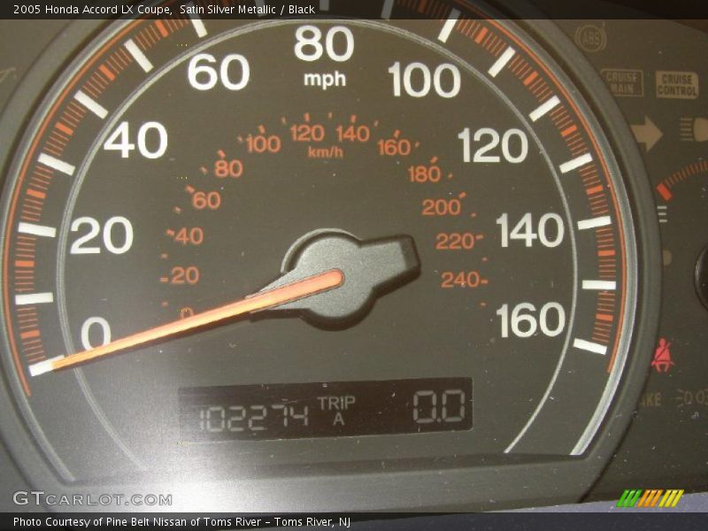 Satin Silver Metallic / Black 2005 Honda Accord LX Coupe