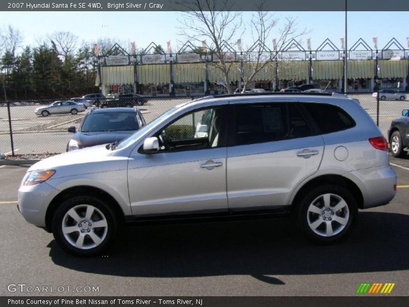 Bright Silver / Gray 2007 Hyundai Santa Fe SE 4WD
