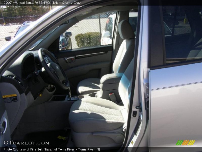 Bright Silver / Gray 2007 Hyundai Santa Fe SE 4WD