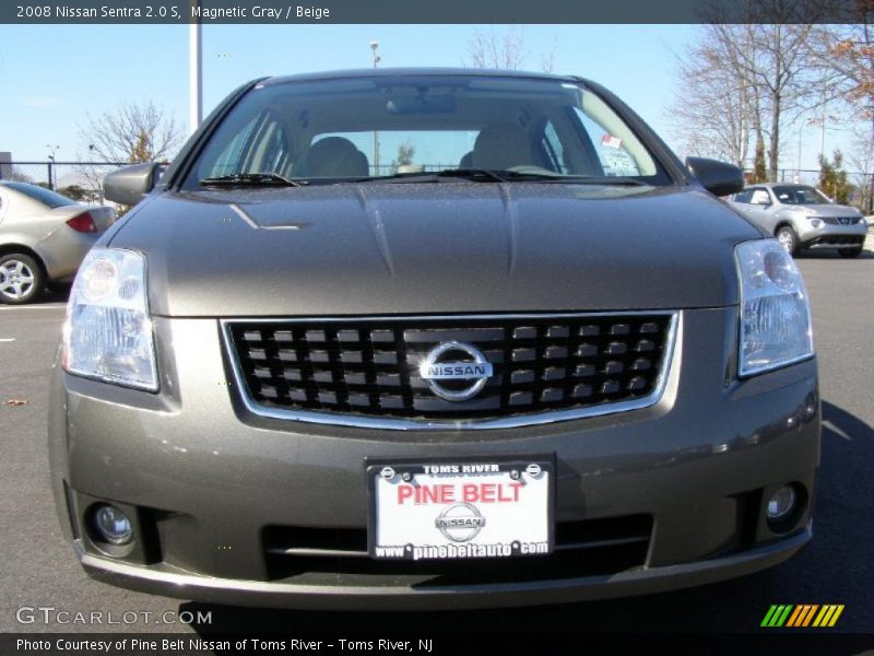 Magnetic Gray / Beige 2008 Nissan Sentra 2.0 S
