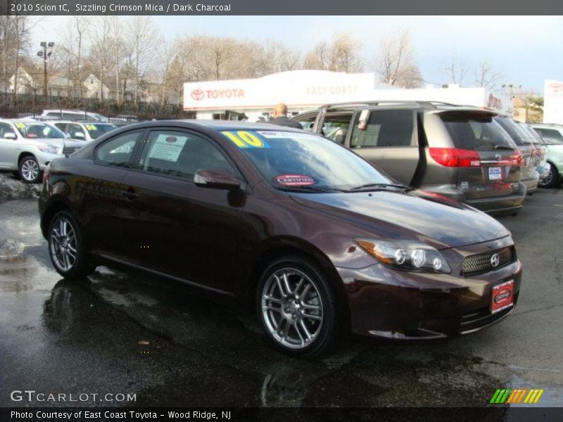 Sizzling Crimson Mica / Dark Charcoal 2010 Scion tC